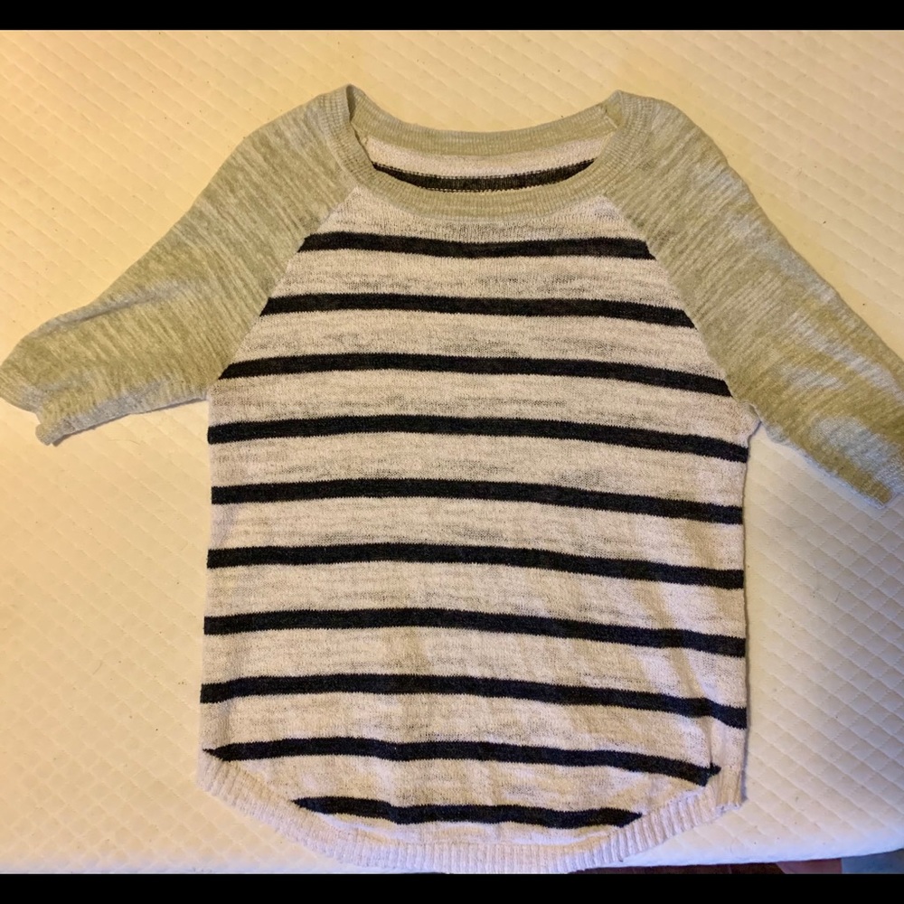 Jcrew Baseball Knit Top